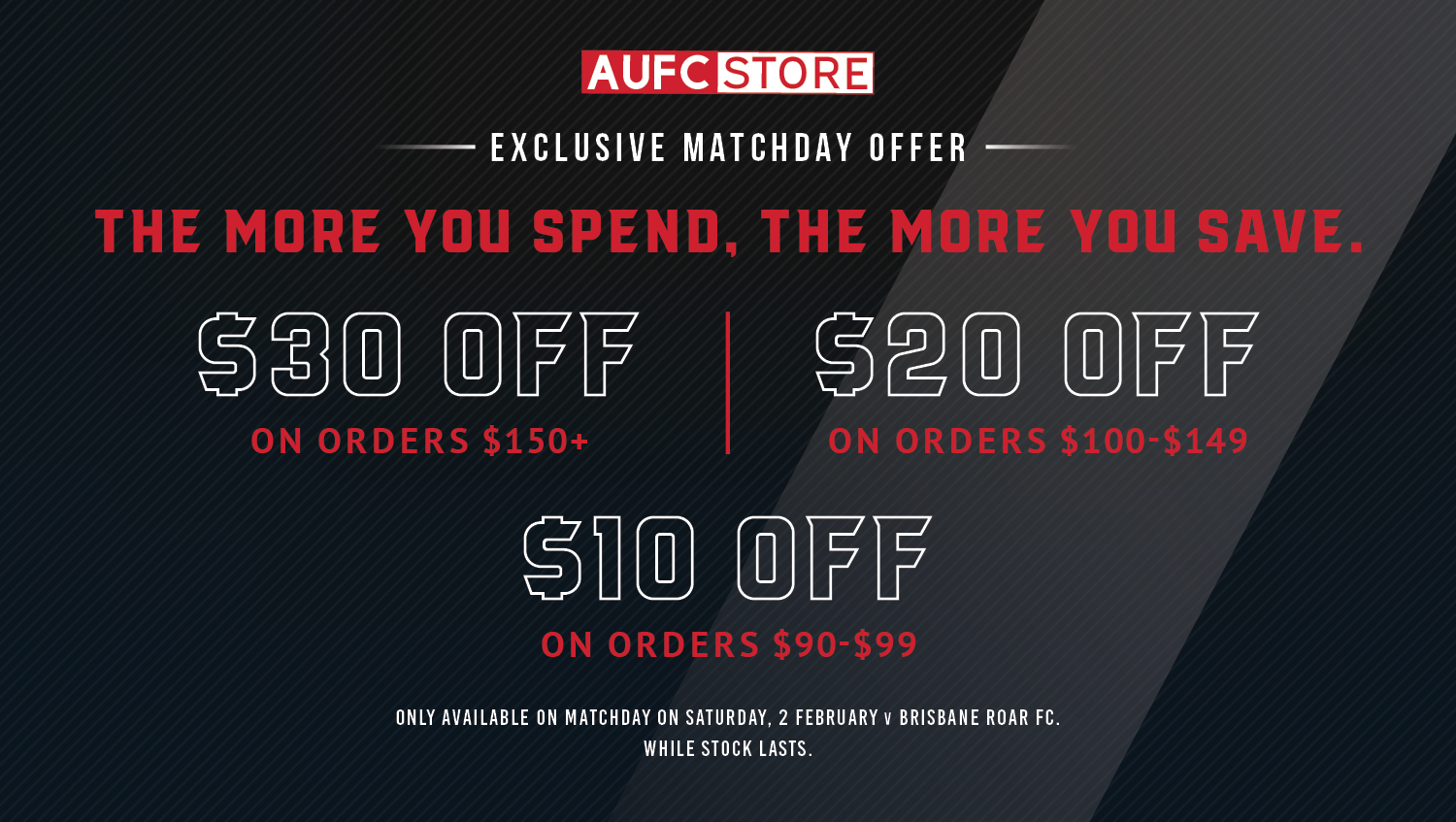 Adelaide United merchandise offer Feb 2