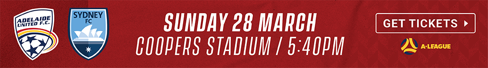 Adelaide United vs Sydney FC tickets