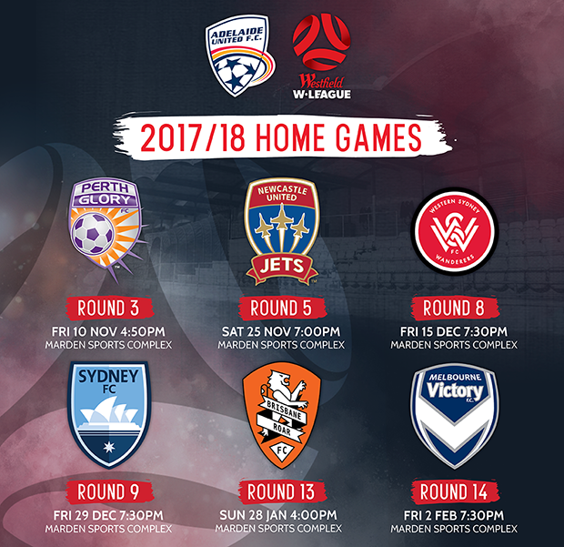 2017/18 W-League Home Fixtures