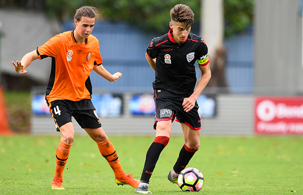 A Ben Warland brace wasn't enough or the Young Reds to overcome Brisbane Roar // Photo by Albert Perez
