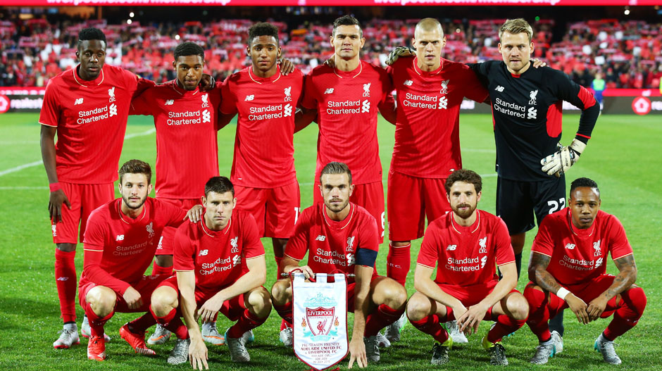 Liverpool's XI against Adelaide United.