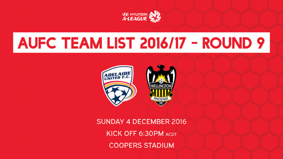 AUFC Team List 2016/17 – Round 9