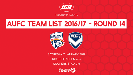 AUFC Team List 2016/17 – Round 14