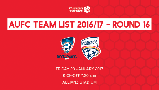 AUFC Team List 2016/17 – Round 16