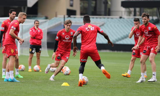 Gallery: Reds train at Adelaide Oval ahead of season opener