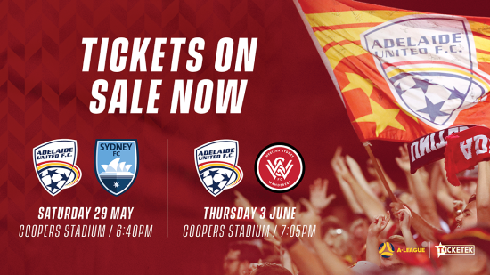 Tickets for our next two home games on sale now
